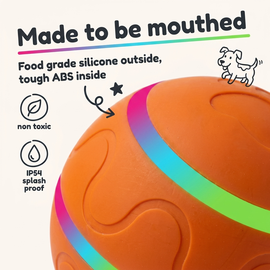 Food-grade silicone shell, non-toxic and IP54 splash proof